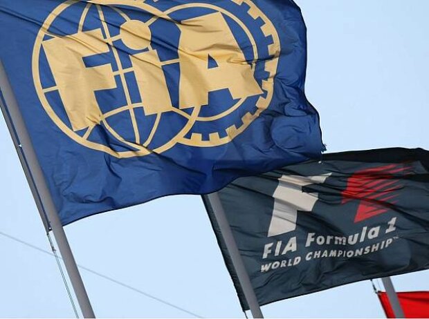 Titel-Bild zur News: FIA- und F1-Fahne