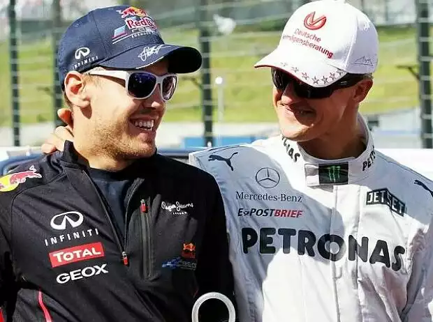 Michael Schumacher, Sebastian Vettel Titel-Bild zur News: Michael Schumacher, Sebastian Vettel