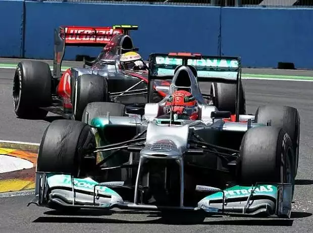 Lewis Hamilton, Michael Schumacher Titel-Bild zur News: Lewis Hamilton, Michael Schumacher