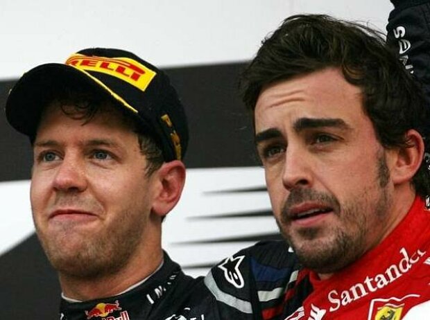 Titel-Bild zur News: Fernando Alonso, Sebastian Vettel