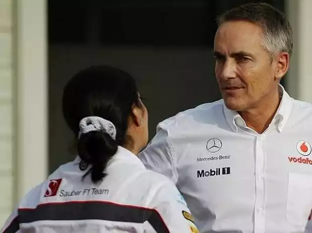 Monisha Kaltenborn (Sauber-Teamchefin), Martin Whitmarsh (Teamchef, McLaren) Titel-Bild zur News: Monisha Kaltenborn (Sauber-Teamchefin), Martin Whitmarsh (Teamchef, McLaren)