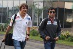 Esteban Gutierrez (Sauber) und Sergio Perez (Sauber) 