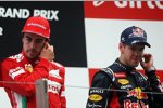 Fernando Alonso (Ferrari) und Sebastian Vettel (Red Bull) 