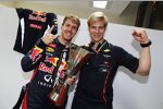 Sebastian Vettel (Red Bull) mit seinem Physiotherapeuten Heikki Kuovinen