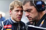 Sebastian Vettel (Red Bull) mit Renningenieur Guillaume Rocquelin