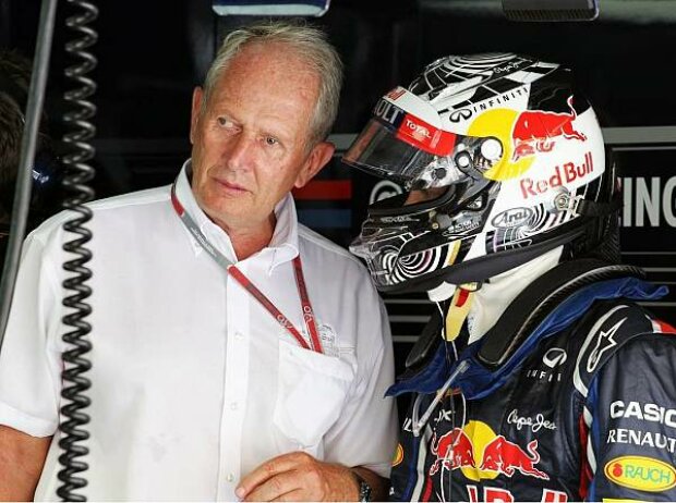 Titel-Bild zur News: Helmut Marko und Sebastian Vettel