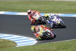 Valentino Rossi vor Karel Abraham und Nicky Hayden 