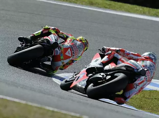 Nicky Hayden, Valentino Rossi Titel-Bild zur News: Nicky Hayden, Valentino Rossi