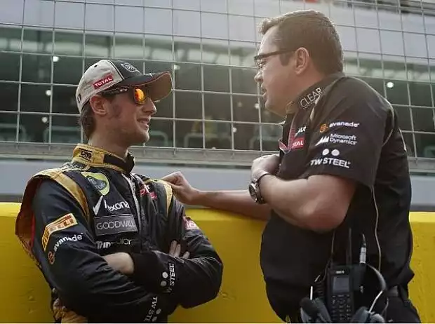 Titel-Bild zur News: Romain Grosjean und Eric Boullier