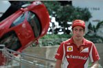 Fernando Alonso (Ferrari) in der Ferrari-World Abu Dhabi