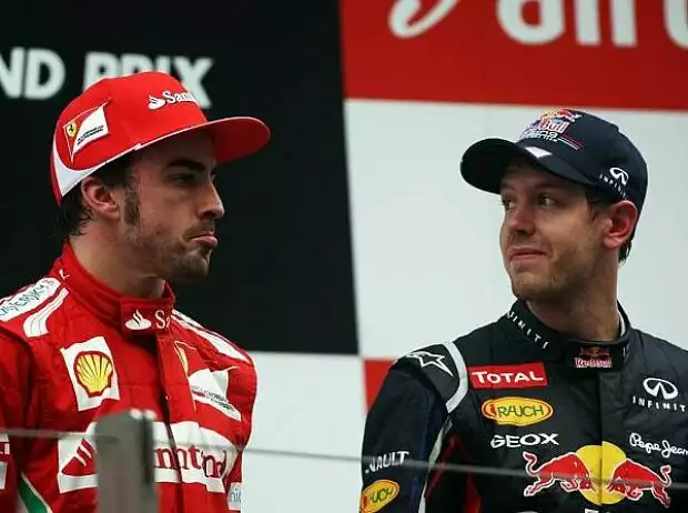 Titel-Bild zur News: Fernando Alonso, Sebastian Vettel