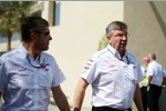 Nick Fry (Mercedes-Geschäftsführer) und Ross Brawn (Mercedes-Teamchef) 