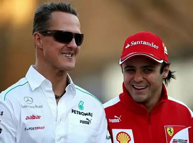 Titel-Bild zur News: Michael Schumacher, Felipe Massa