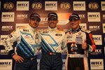 Yvan Muller (Chevrolet), Alain Menu (Chevrolet) und Norbert Michelisz (Zengö) 