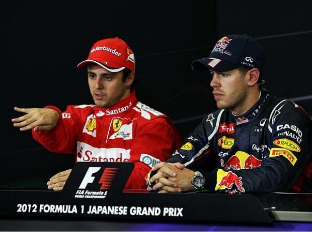 Titel-Bild zur News: Felipe Massa und Sebastian Vettel