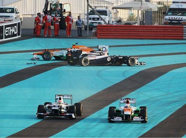 Nico Hülkenberg, Bruno Senna, Sergio Perez, Paul di Resta