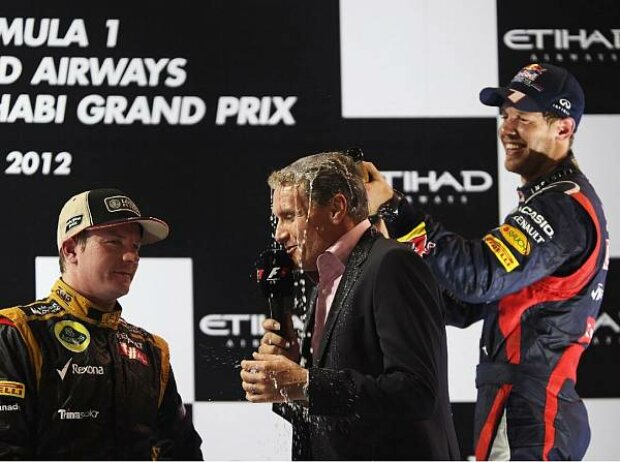 Titel-Bild zur News: Kimi Räikkönen, David Coulthard, Sebastian Vettel