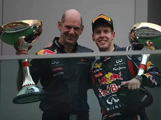 Sebastian Vettel, Adrian Newey (Technischer Direktor) Titel-Bild zur News: Sebastian Vettel, Adrian Newey (Technischer Direktor)
