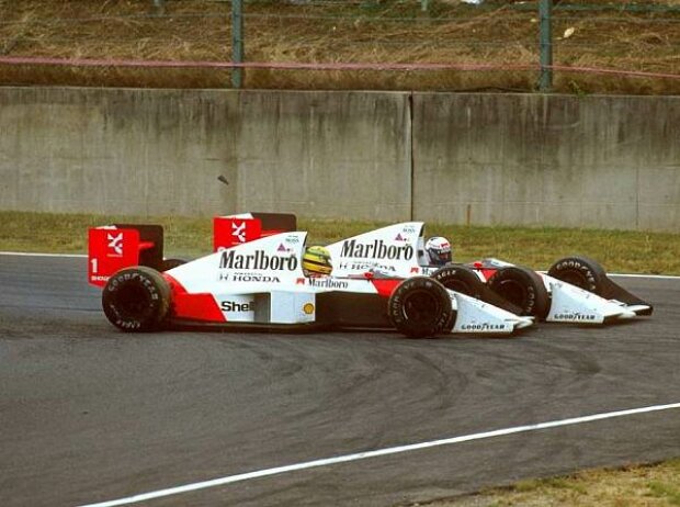 Ayrton Senna und Alain Prost