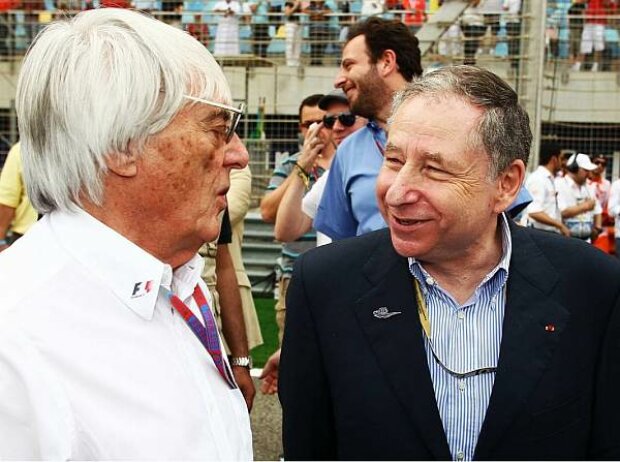 Titel-Bild zur News: Bernie Ecclestone (Formel-1-Chef), Jean Todt