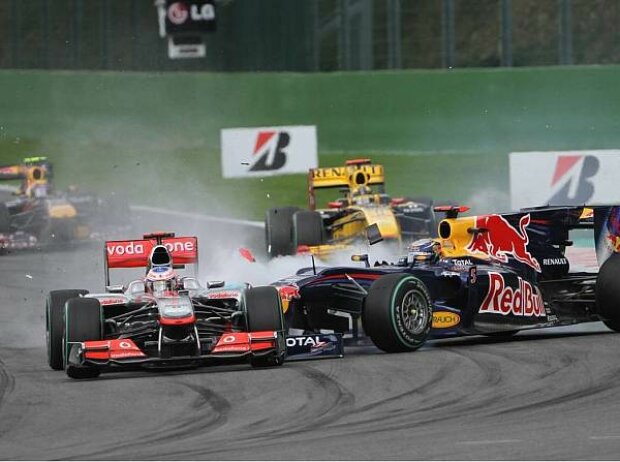 Jenson Button, Sebastian Vettel Jenson Button, Sebastian Vettel