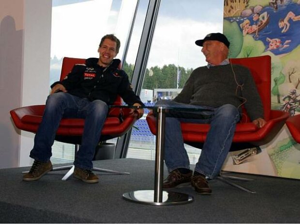 Sebastian Vettel und Niki Lauda Sebastian Vettel und Niki Lauda