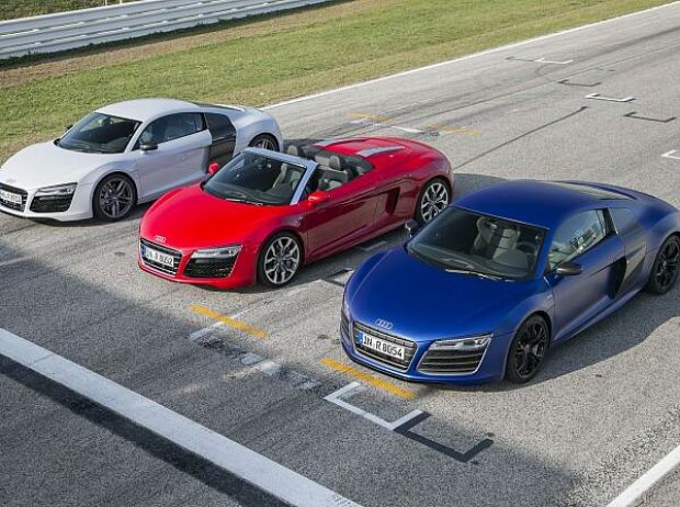 Audi R8 V8, Audi R8 V10 Spyder, Audi R8 V10 plus Coupé Audi R8 V8, Audi R8 V10 Spyder, Audi R8 V10 plus Coupé