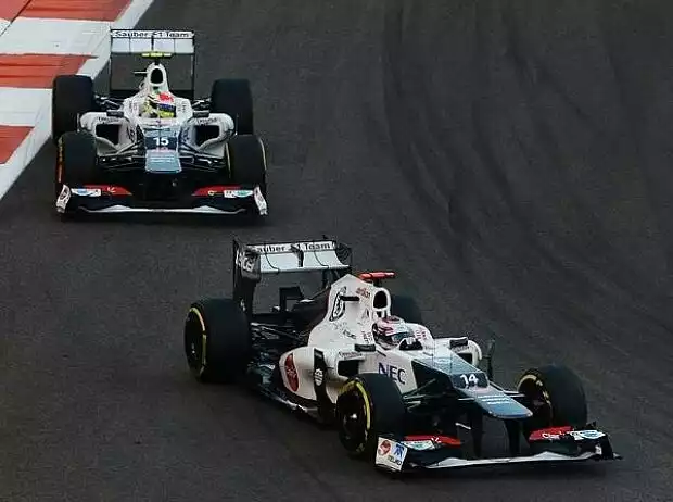 Kamui Kobayashi, Sergio Perez Titel-Bild zur News: Kamui Kobayashi, Sergio Perez
