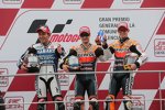 Katsuyuki Nakasuga, Daniel Pedrosa und Casey Stoner 