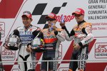 Katsuyuki Nakasuga, Daniel Pedrosa und Casey Stoner 