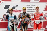 Julian Simon, Marc Marquez und Nicolas Terol 