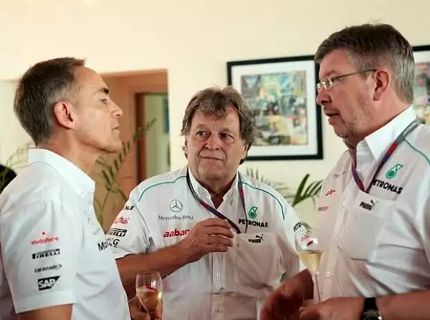 Martin Whitmarsh, Norbert Haug und Ross Brawn Titel-Bild zur News: Martin Whitmarsh, Norbert Haug und Ross Brawn