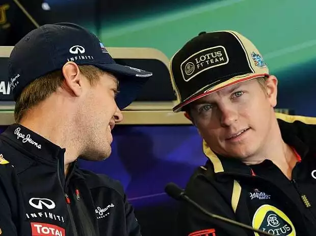 Titel-Bild zur News: Sebastian Vettel, Kimi Räikkönen