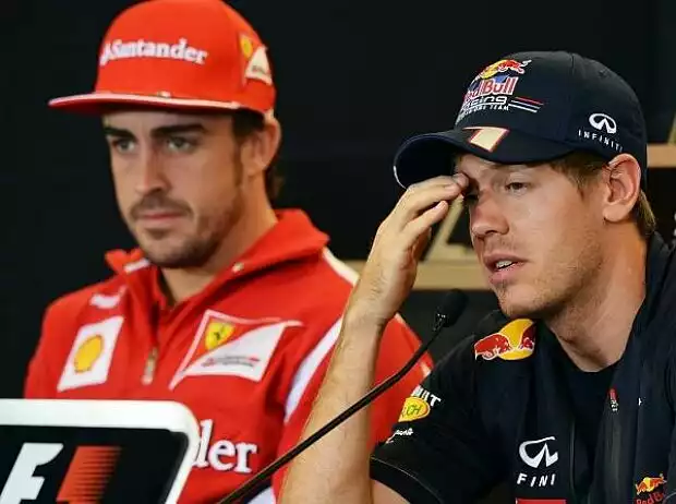 Titel-Bild zur News: Fernando Alonso, Sebastian Vettel