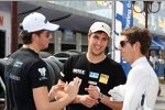 Fernando Monje (Tuenti), Pepe Oriola (Tuenti) und Formel-3-Pilot Daniel Juncadella 