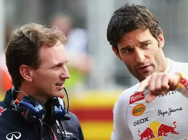 Mark Webber, Christian Horner (Red-Bull-Teamchef) Titel-Bild zur News: Mark Webber, Christian Horner (Red-Bull-Teamchef)