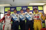 Tiago Monteiro (Honda-JAS), Yvan Muller (Chevrolet), Robert Huff (Chevrolet), Alain Menu (Chevrolet) und Darryl O'Young (Bamboo) 