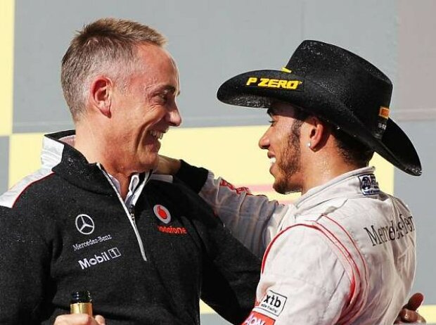 Titel-Bild zur News: Lewis Hamilton, Martin Whitmarsh (Teamchef, McLaren)