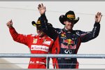 Sebastian Vettel (Red Bull) und Fernando Alonso (Ferrari) 