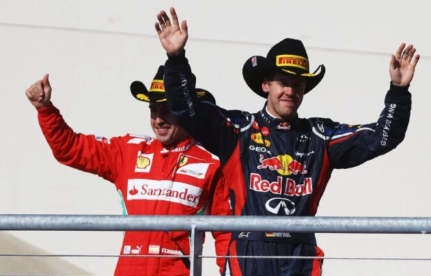 Sebastian Vettel Fernando Alonso Red Bull Red Bull Racing F1Ferrari Scuderia Ferrari F1 ~Sebastian Vettel (Red Bull) und Fernando Alonso (Ferrari) ~ Sebastian Vettel Fernando Alonso Red Bull Red Bull Racing F1Ferrari Scuderia Ferrari F1 ~Sebastian Vettel (Red Bull) und Fernando Alonso (Ferrari) ~