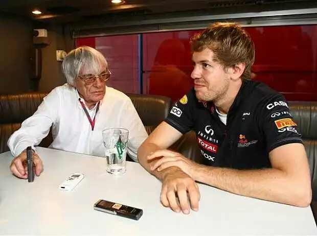 Sebastian Vettel, Bernie Ecclestone (Formel-1-Chef) Titel-Bild zur News: Sebastian Vettel, Bernie Ecclestone (Formel-1-Chef)