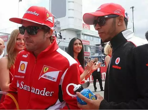 Titel-Bild zur News: Fernando Alonso, Lewis Hamilton