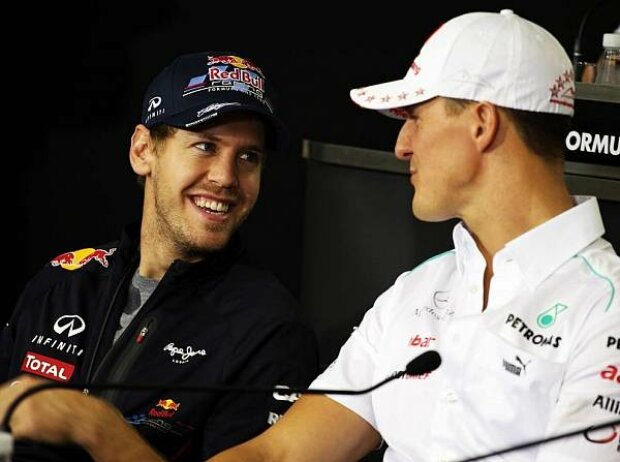 Michael Schumacher, Sebastian Vettel Michael Schumacher, Sebastian Vettel