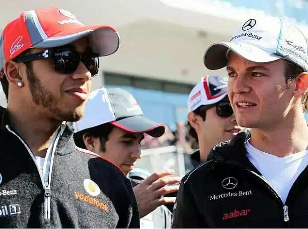 Titel-Bild zur News: Lewis Hamilton, Nico Rosberg