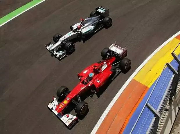 Titel-Bild zur News: Michael Schumacher, Fernando Alonso