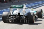Nico Rosberg (Mercedes) mit Messinstrumenten am Heck 