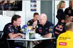 Christian Horner (Red-Bull-Teamchef) und Adrian Newey (Technischer Direktor, Red Bull) 