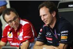 Stefano Domenicali (Ferrari-Teamchef) und Christian Horner (Red-Bull-Teamchef) 