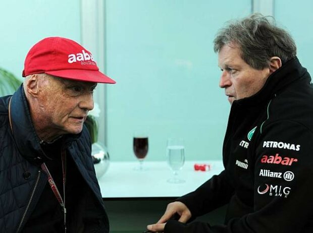 Niki Lauda und Norbert Haug