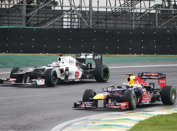 Titel-Bild zur News: Kamui Kobayashi, Sebastian Vettel